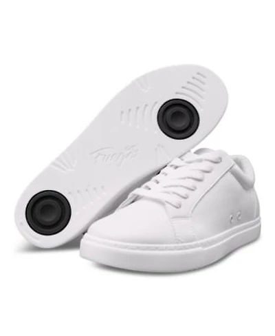 Little Kids White Low Top Sneaker