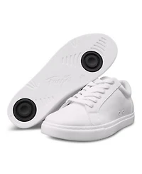Little Kids White Low Top Sneaker