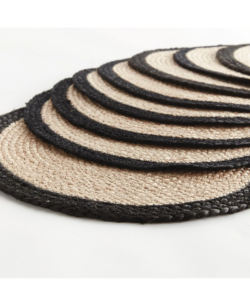 Napa Home & Garden Jute Coil Round Placemats, Set of 8