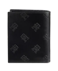 Tommy Hilfiger Men's Rfid Monogram Debossed Slimfold Wallet