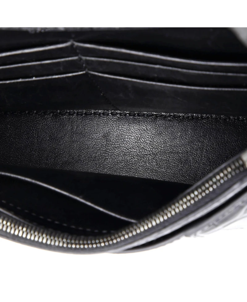 Pre-Owned Balenciaga Hourglass Chain Wallet Embossed Leather