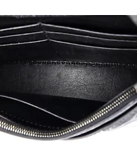 Pre-Owned Balenciaga Hourglass Chain Wallet Embossed Leather