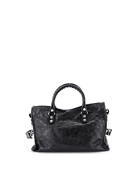 Pre-Owned Balenciaga Mini Logo Strap City Classic Studs Bag Leather