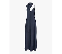 WeWoreWhat Women's Wrap Neck Slip Dress