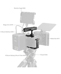 SmallRig Full Camera Cage Kit with Rotating Top Handle for Sony FX2, Black