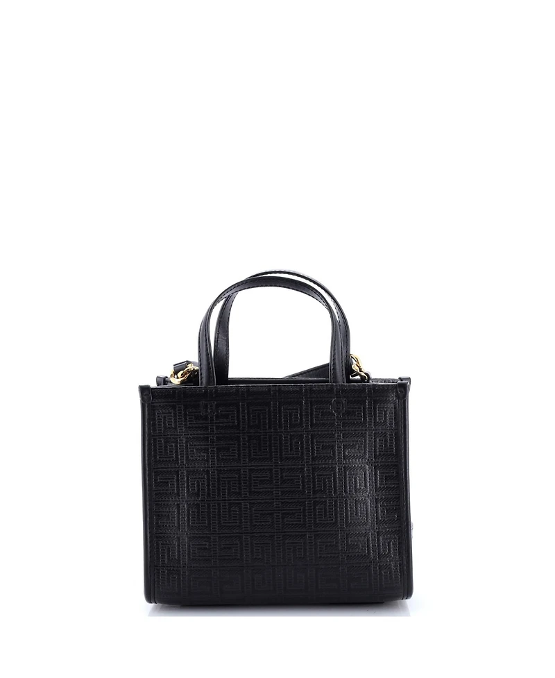 Pre-Owned Givenchy Mini G-Tote 4G Embossed Coated Canvas