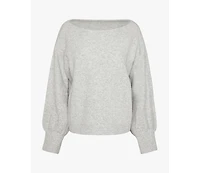 WeWoreWhat Women's Off The Shoulder Balloon Sleeve Sweater