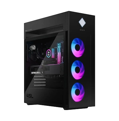Omen 45L Gaming Desktop Intel Core Ultra 9 285K + Nvidia GeForce Rtx 5090 + 64GB Ram + 2TB Ssd + Windows 11 Pro – Black