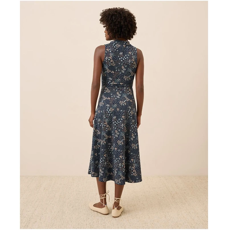 Pact Women's Fit & Flare Cowl Neck Dress