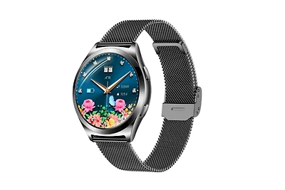 Ruxing Smart Smart watch 1.27 Hd large screen heart rate female physiological monitoring waterproof Bluetooth watch -Gold