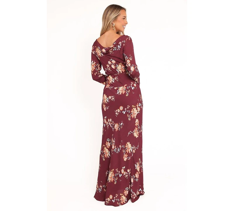 Petal and Pup Women's Alima Maxi Dress - Berry Floral Xl