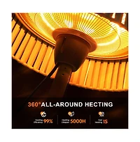 Outdoor Heater Lamp, Efficient & Long-Lasting Patio Warmer, Green
