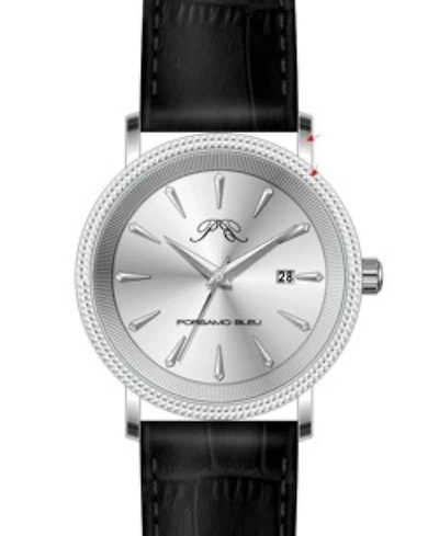 Porsamo Bleu Men's Veritas 1 Genuine Leather Band Watch 1362AVEL