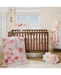 Bedtime Originals Flower Power 3-Piece Floral Baby Nursery Crib Bedding Set