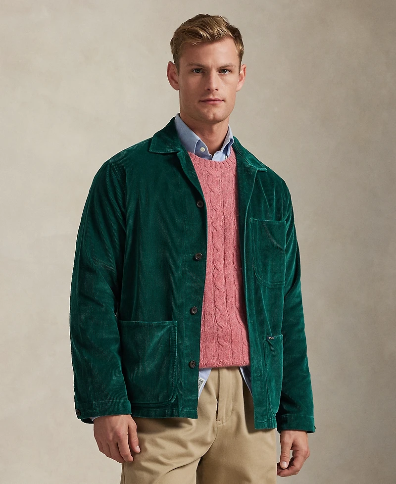 Polo Ralph Lauren Men's Corduroy Utility Long Sleeve Overshirt