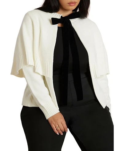 Eloquii Women's Cape Cardigan