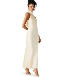 Steve Madden Women's Lara Satin Maxi Dress