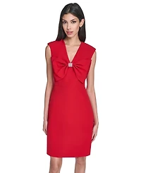 Eliza J Women's V-Neck Bow Dress