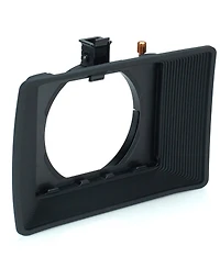 Bright Tangerine Misfit Atom 4x5.65in and 4x4in Ultra Lightweight 2-Stage Clip-On Matte Box with Detachable Lens Shade, 114mm Clamp Attachment