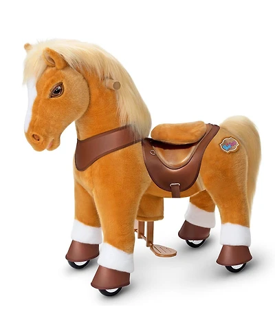 PonyCycle Model Y Light Brown Horse Rideable Toy for Age -4