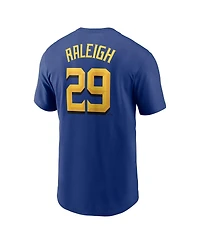 Nike Men's Cal Raleigh Royal Seattle Mariners City Connect Fuse Name Number T-Shirt