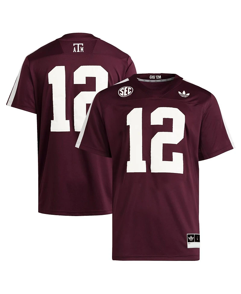 Adidas Men's 12 Maroon Texas A&M Aggies Premier Strategy Jersey