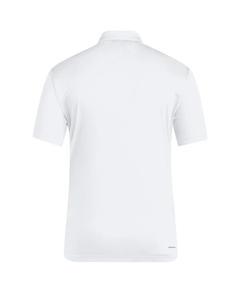 Adidas Men's x Mahomes White Texas Tech Red Raiders Strategy Aeroready Polo Shirt