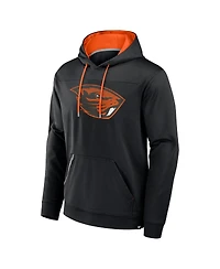 Fanatics Men's Black Oregon State Beavers Defender Dot Faded Primary Pullover Hoodie