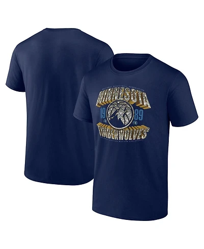 Fanatics Men's Navy Minnesota Timberwolves Quick Strides T-Shirt