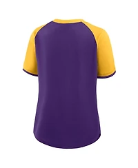 Fanatics Women's Purple/Gold Minnesota Vikings Height Advantage T-Shirt