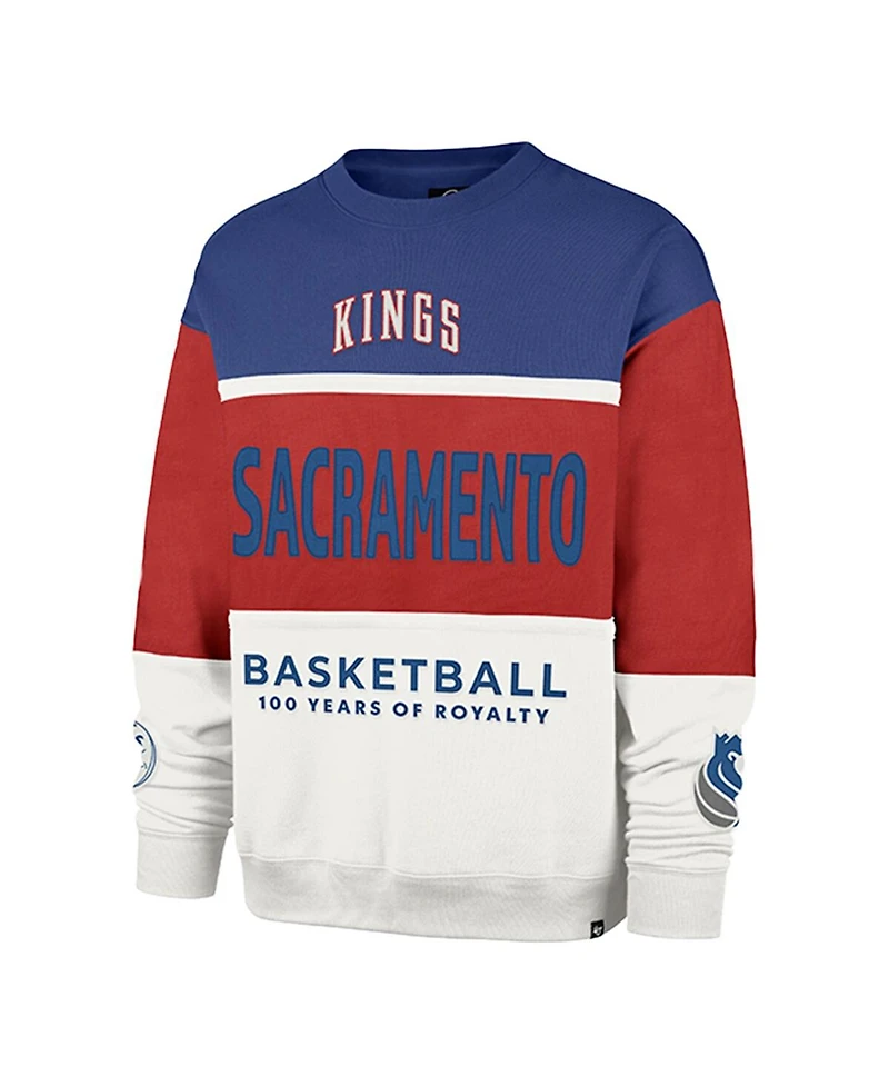 '47 Brand Men's and Women's Red Sacramento Kings 2024/25 City Edition on Five Maximalist Pullover Sweatshirt