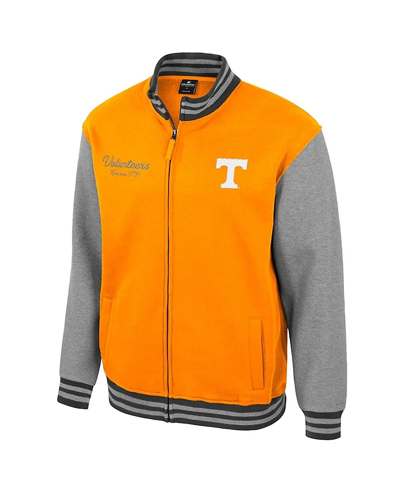 Colosseum Men's Tennessee Orange Volunteers Ambi-Turner Full-Zip Varsity Jacket