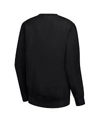G-iii 4Her by Carl Banks Women's Black Carolina Hurricanes Filigree Team Graphic Fleece Pullover Sweatshirt