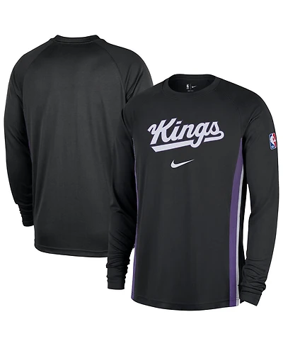 Nike Men's Black Sacramento Kings 2025/26 Authentic Pre-Game Legend Dri-fit Long Sleeve Shooting Shirt