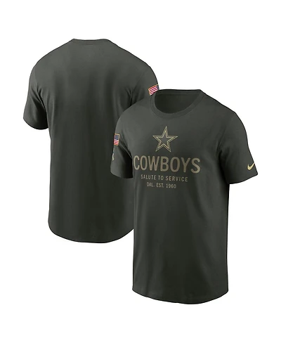 Nike Men's Forest Green Dallas Cowboys 2025 Salute to Service Sideline Primary Edge Dri-fit T-Shirt