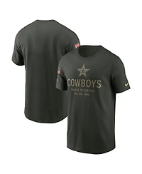 Nike Men's Forest Green Dallas Cowboys 2025 Salute to Service Sideline Primary Edge Dri-fit T-Shirt