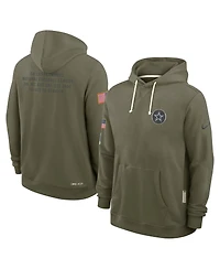 Nike Men's Olive Dallas Cowboys 2025 Salute to Service Sideline Standard Issue Dri-fit Hoodie
