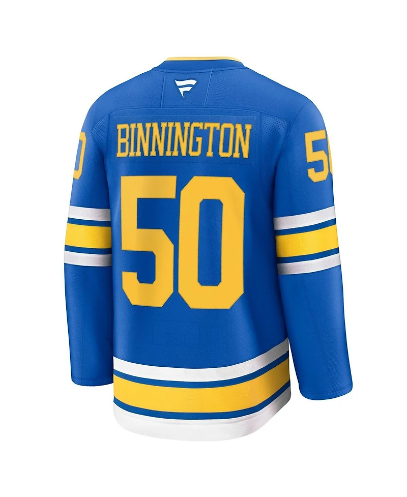 Fanatics Men's Binnington Blue St. Louis Blues Home Premium Player Jersey