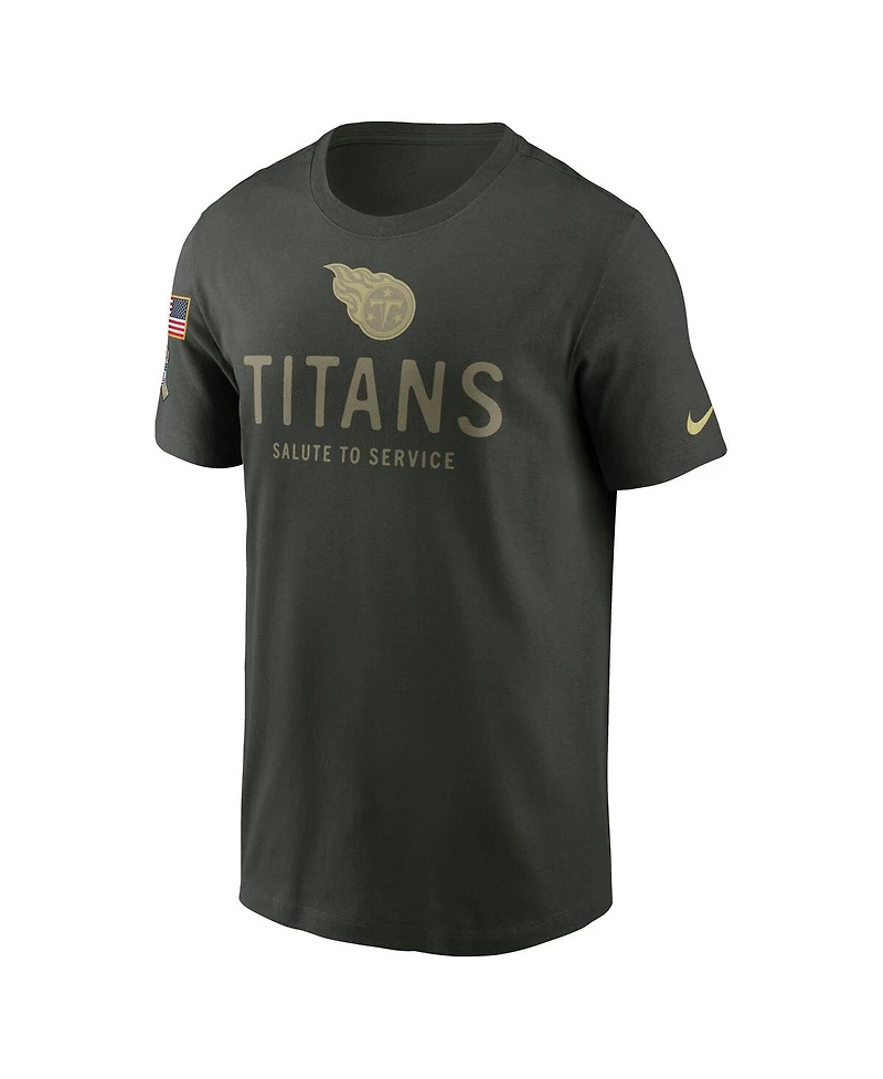 Nike Men's Forest Green Tennessee Titans 2025 Salute to Service Sideline Primary Edge Dri-fit T-Shirt