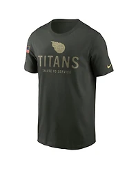 Nike Men's Forest Green Tennessee Titans 2025 Salute to Service Sideline Primary Edge Dri-fit T-Shirt