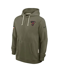 Nike Men's Olive Arizona Cardinals 2025 Salute to Service Sideline Standard Issue Dri-fit Hoodie