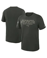 Nike Men's Dark Green New England Patriots 2025 Salute to Service Sideline Slub Dri-fit T-Shirt