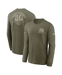 Nike Men's Olive Cincinnati Bengals 2025 Salute to Service Sideline Long Sleeve T-Shirt