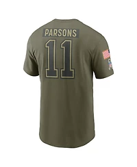 Nike Men's Micah Parsons Olive Dallas Cowboys 2025 Salute to Service Name Number T-Shirt