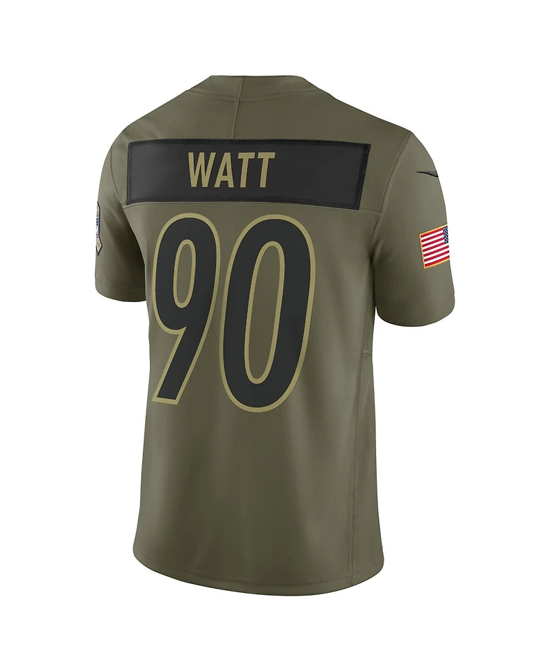 Nike Men's T.j. Watt Olive Pittsburgh Steelers 2025 Salute to Service Limited Jersey
