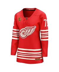 Fanatics Women's Dylan Larkin Red Detroit Wings Centennial Breakaway Player Jersey