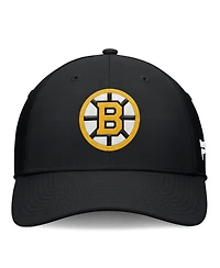 Fanatics Men's Black Boston Bruins Primary Logo Flex Hat