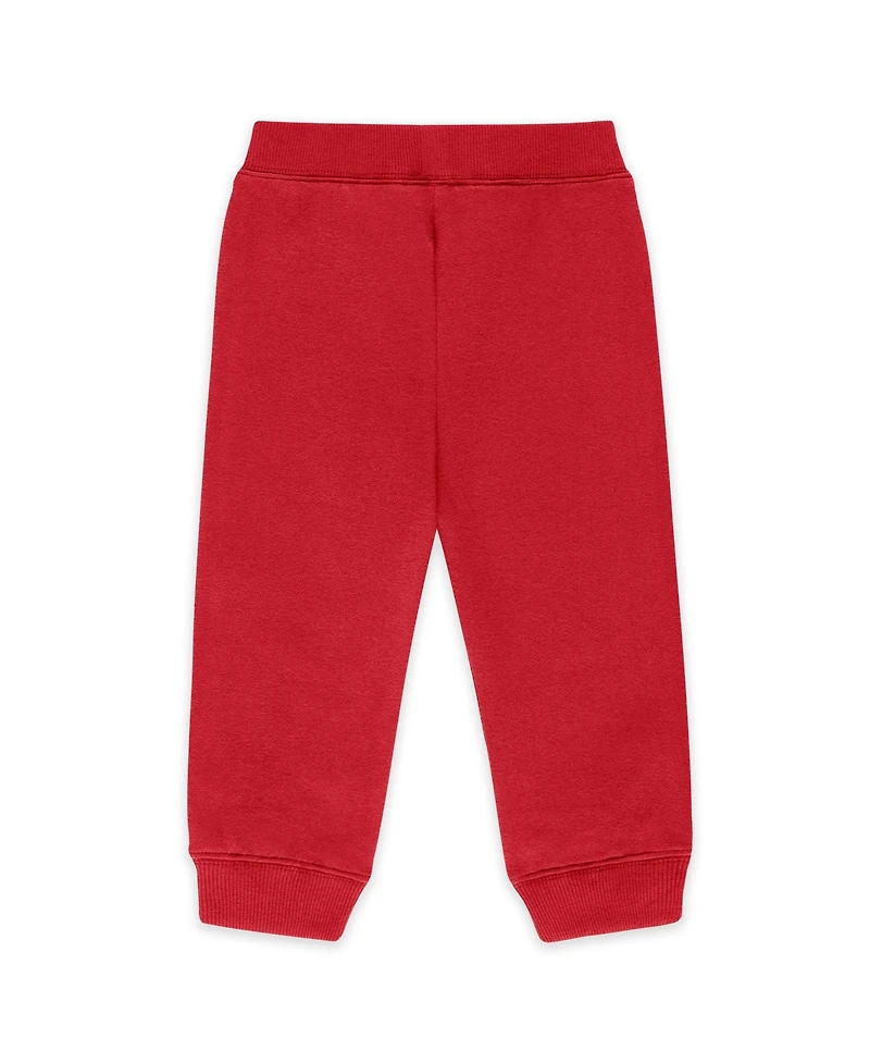 Wear by Erin Andrews Baby Boys and Girls 2-Piece Scarlet San Francisco 49ers Fleece Crewneck Pants Set