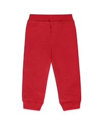 Wear by Erin Andrews Baby Boys and Girls 2-Piece Scarlet San Francisco 49ers Fleece Crewneck Pants Set