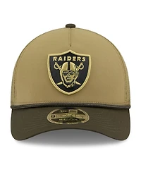 New Era Men's Green Las Vegas Raiders 2025 Salute to Service 9FORTY A-Frame M-Crown Adjustable Hat